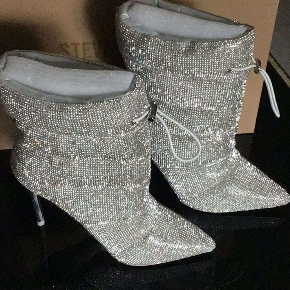 NWT Steve Madden Rhinestone crystal pointed toe 6‎ - Picture 2 of 9